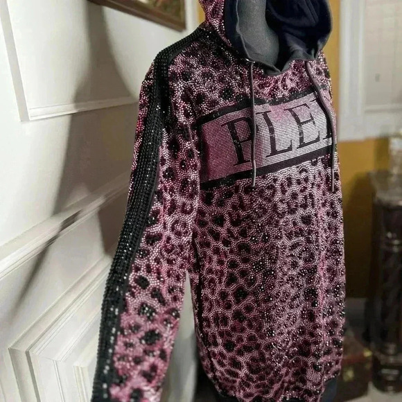 BNWT LIMITED EDITION FULL Crystal Jersey hoodie Dress - Picture 15 of 17